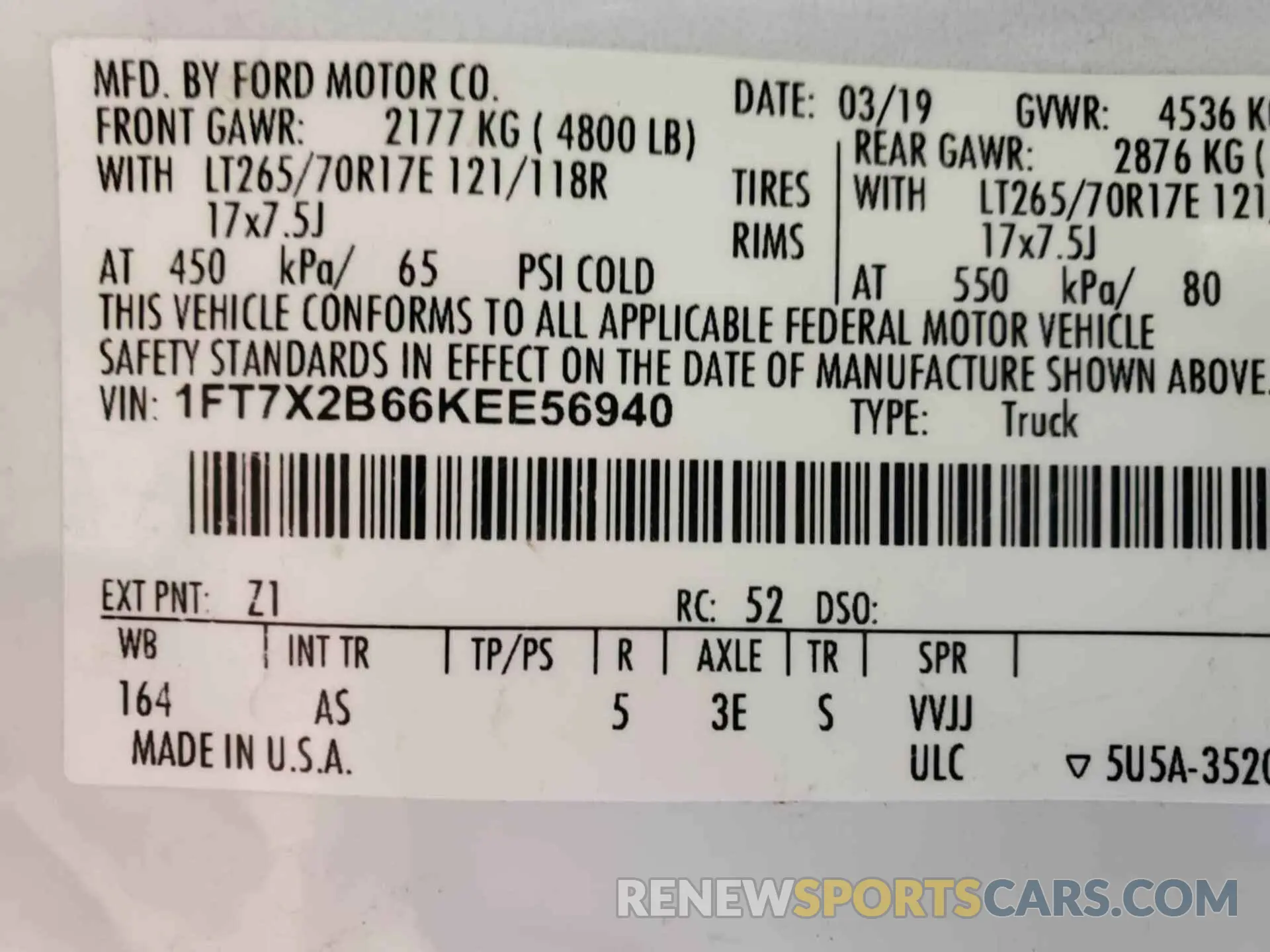 18 fotografías del automóvil dañado 1FT7X2B66KEE56940 FORD F-250 2019