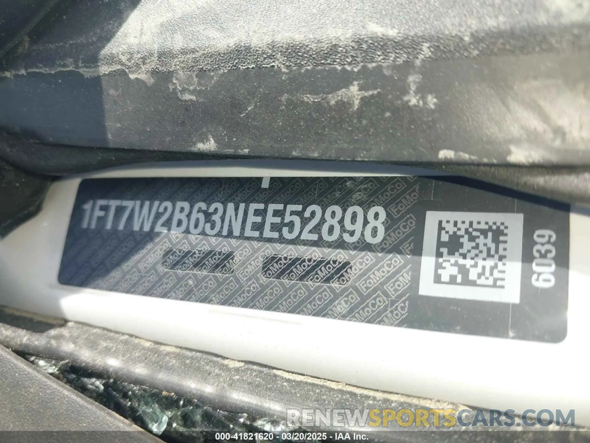 9 fotografías del automóvil dañado 1FT7W2B63NEE52898 FORD F-250 2022