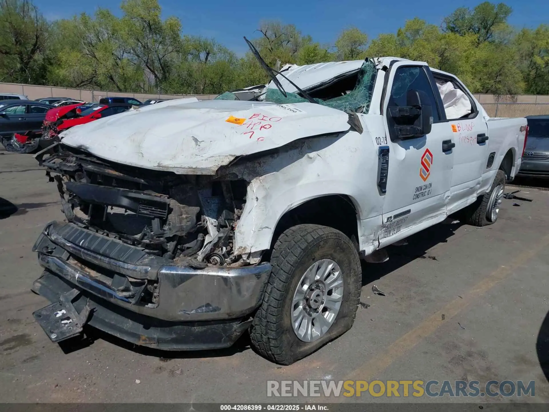 2 fotografías del automóvil dañado 1FT7W2BT9NEF32163 FORD F-250 2022