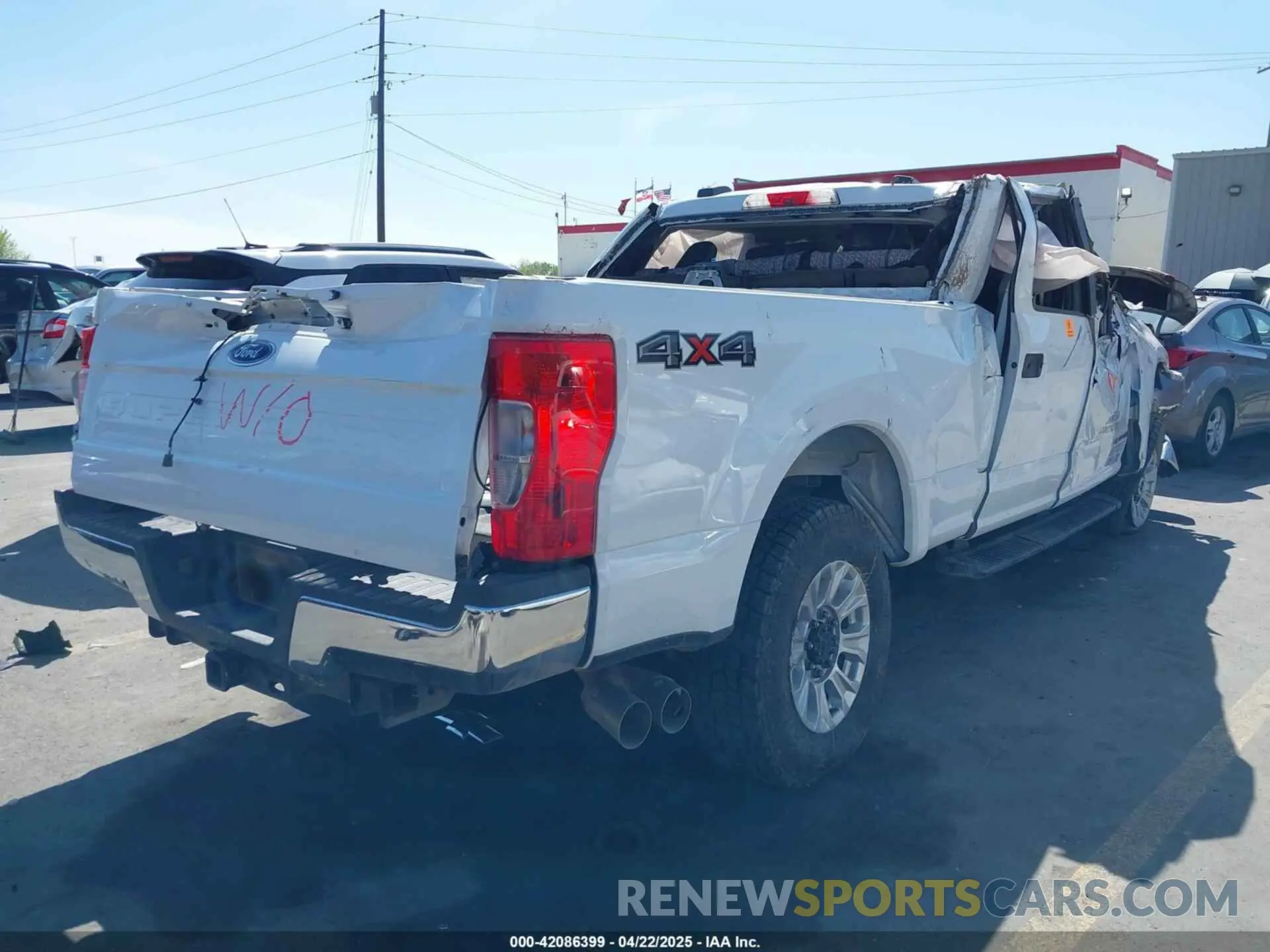 4 fotografías del automóvil dañado 1FT7W2BT9NEF32163 FORD F-250 2022