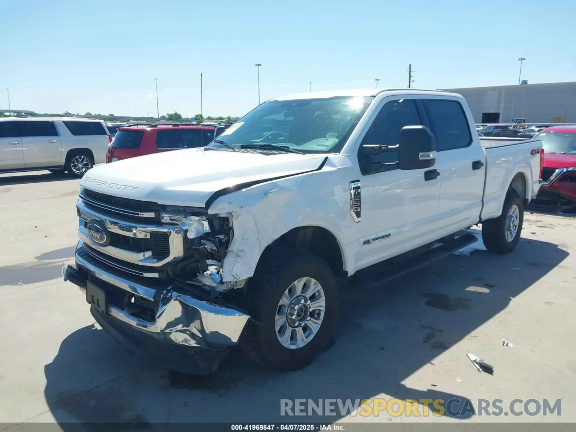 2 fotografías del automóvil dañado 1FT7W2BTXNEG36466 FORD F-250 2022