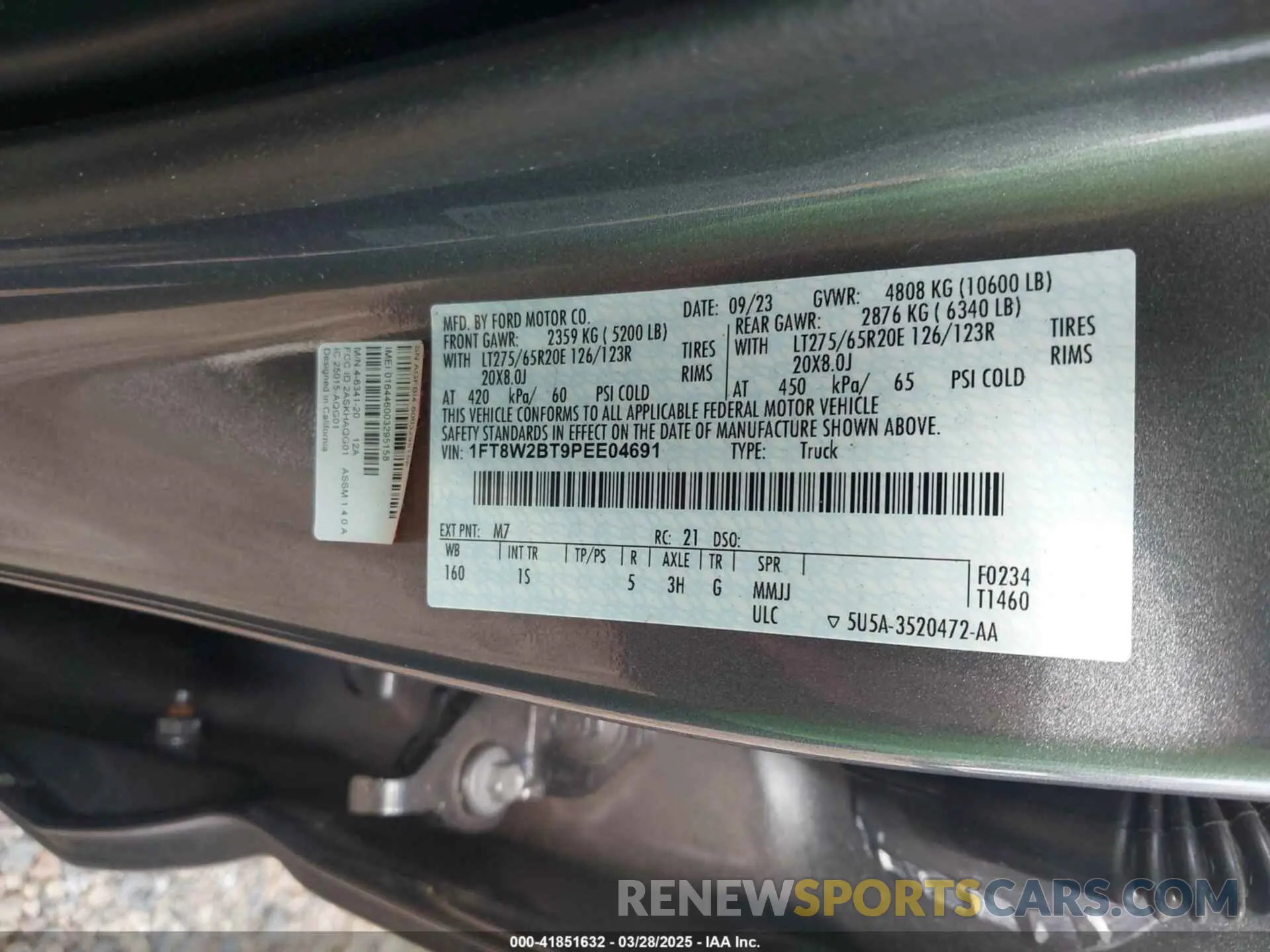 9 fotografías del automóvil dañado 1FT8W2BT9PEE04691 FORD F-250 2023