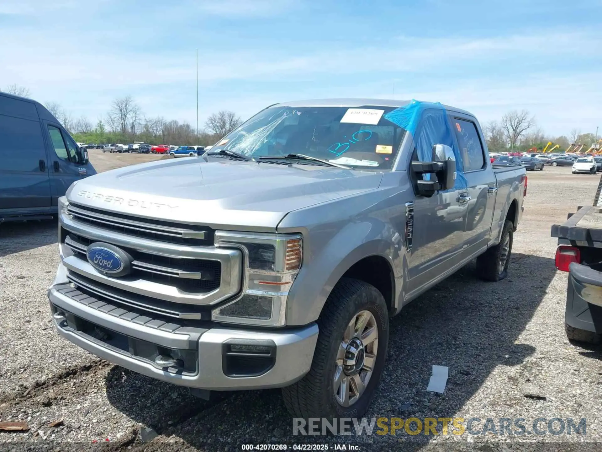 2 fotografías del automóvil dañado 1FT8W3BT7MED64595 FORD F-350 2021