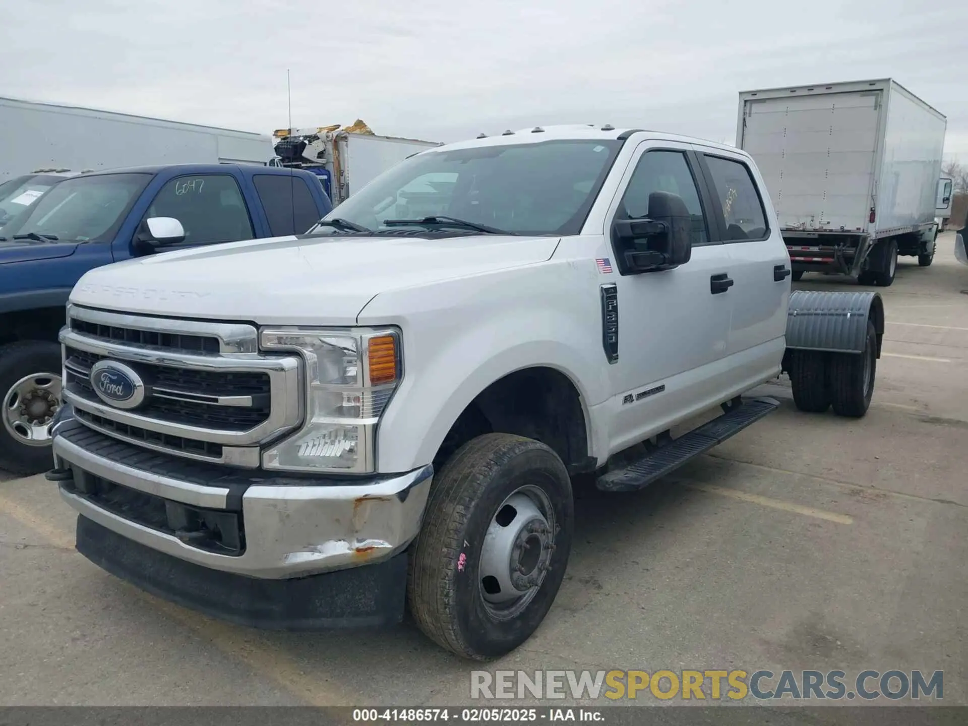 2 fotografías del automóvil dañado 1FD8W3HT8MEC45330 FORD F-350 CHASSIS 2021