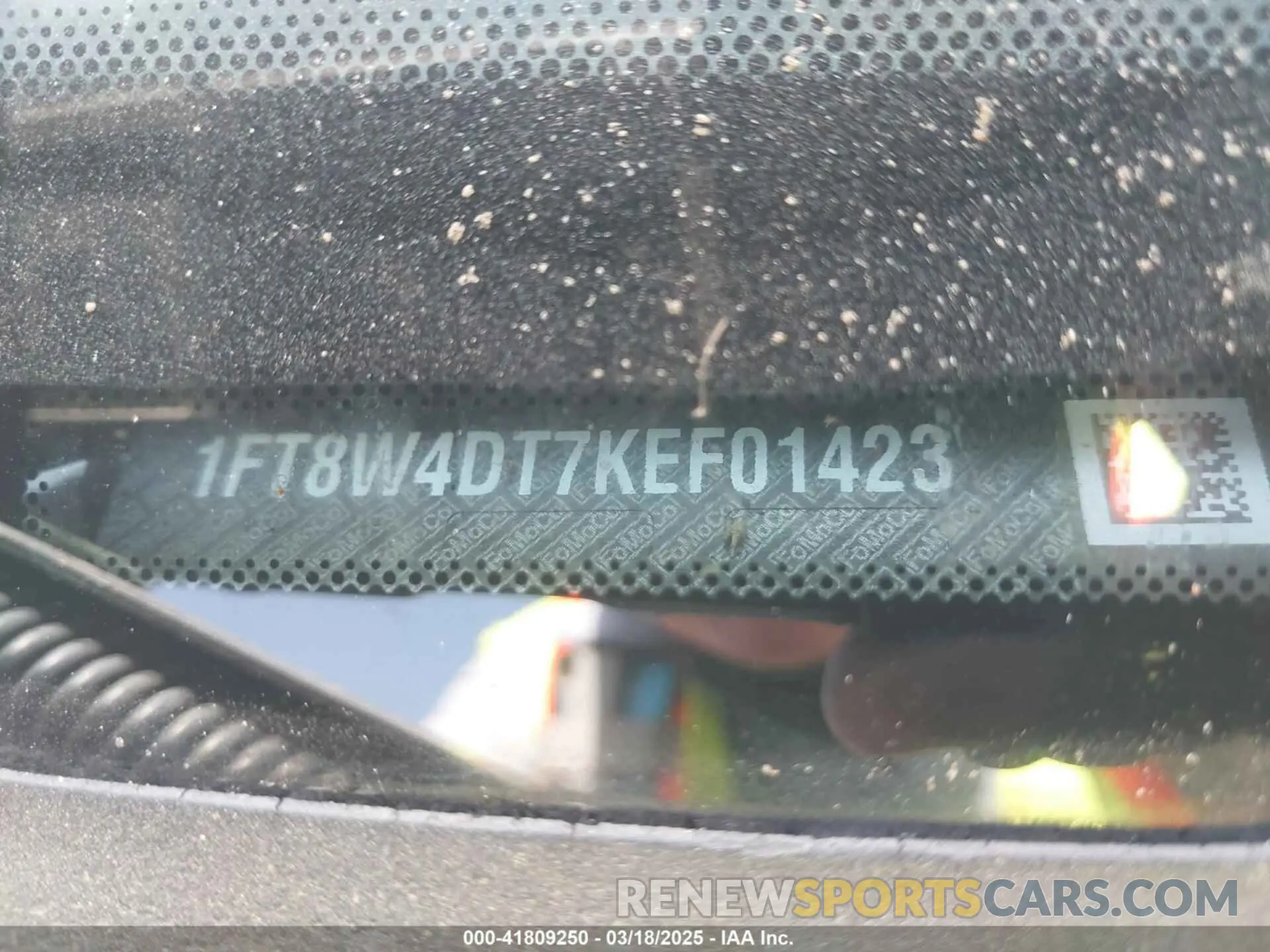 8 fotografías del automóvil dañado 1FT8W4DT7KEF01423 FORD F-450 2019