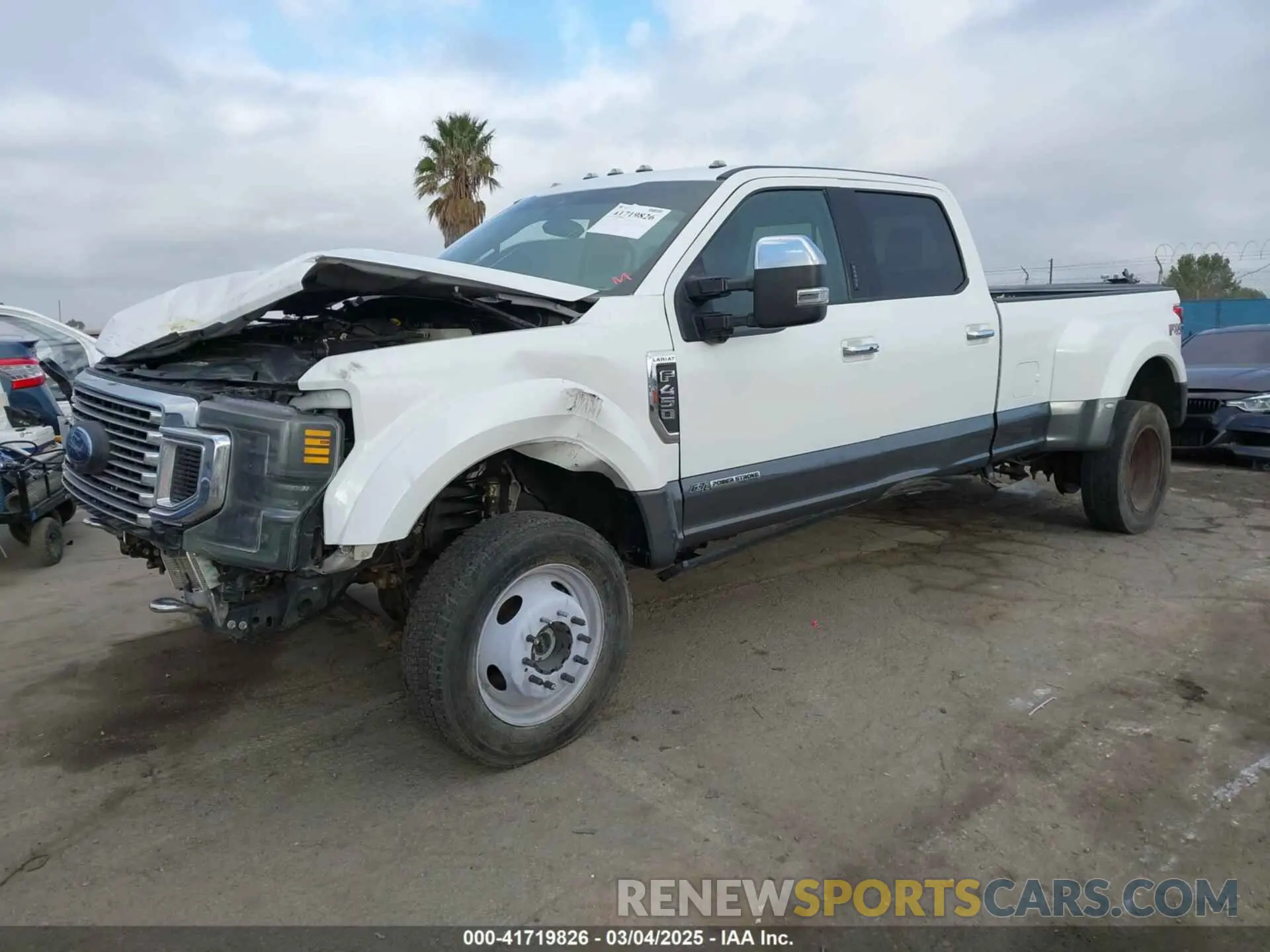 2 fotografías del automóvil dañado 1FT8W4DTXMED30296 FORD F-450 2021