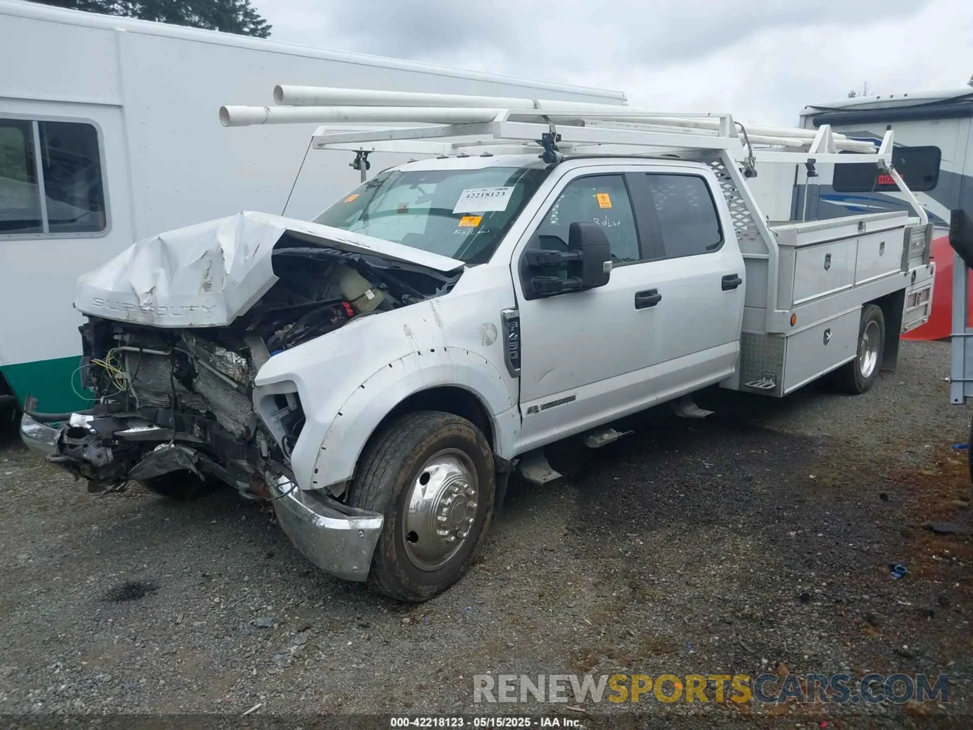 2 fotografías del automóvil dañado 1FD9W4HT4NEC48298 FORD F-450 CHASSIS 2022