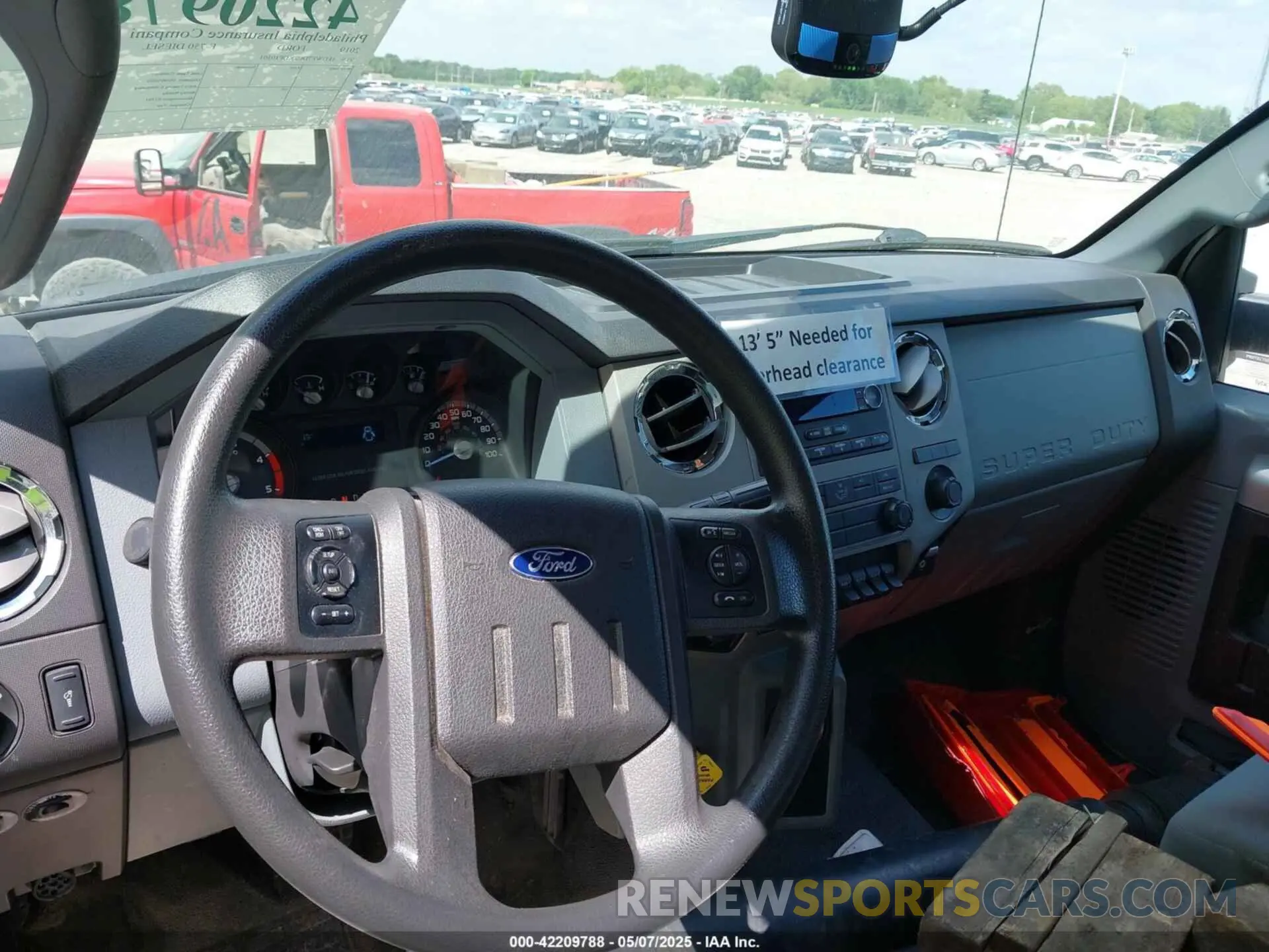 6 fotografías del automóvil dañado 1FDWF7DC2KDF10301 FORD F-750 DIESEL 2019