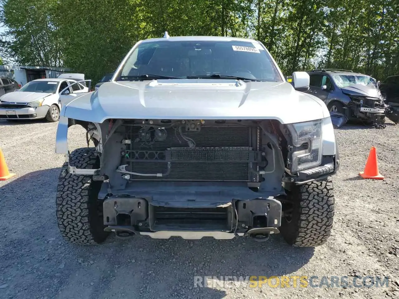 5 fotografías del automóvil dañado 1FTFW1RG1KFC47039 FORD F150 2019