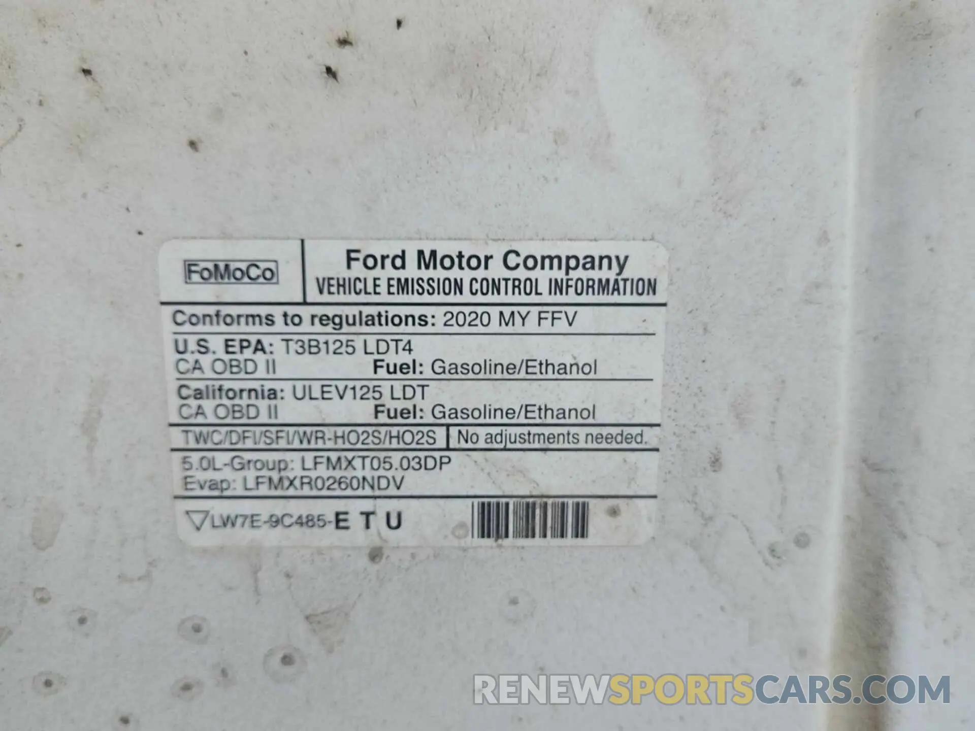 5 fotografías del automóvil dañado 1FTEW1E54LKD83593 FORD F150 2020