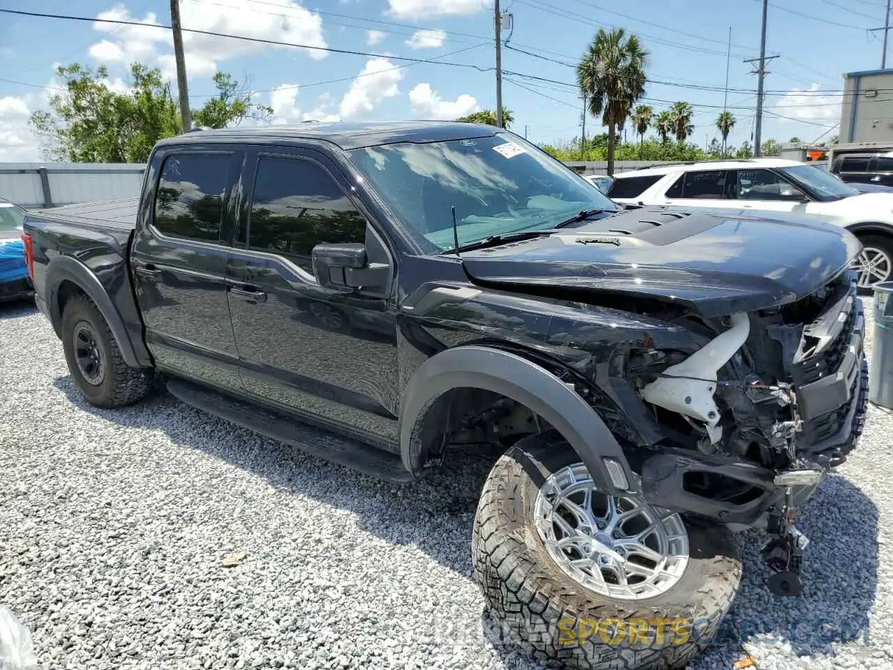 4 fotografías del automóvil dañado 1FTFW1RG9NFA11498 FORD F150 2022