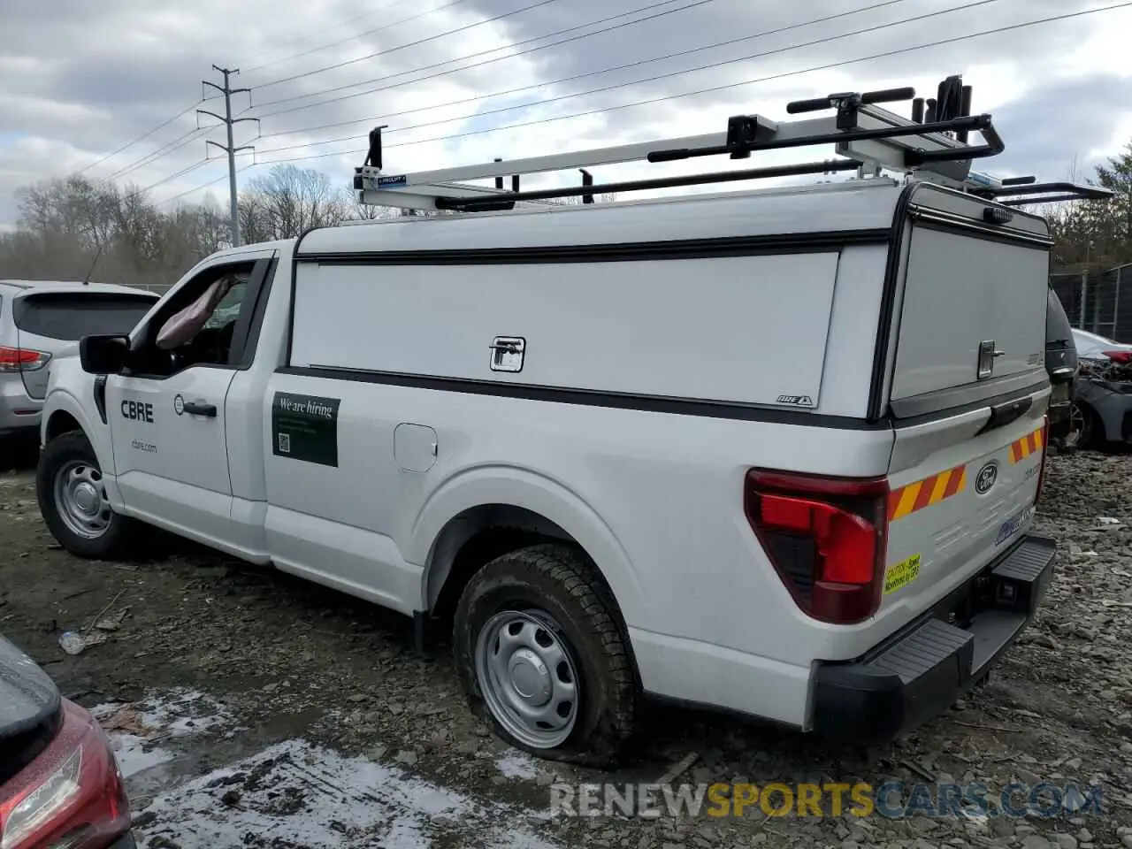 2 fotografías del automóvil dañado 1FTMF1KP0RKE02893 FORD F150 2024