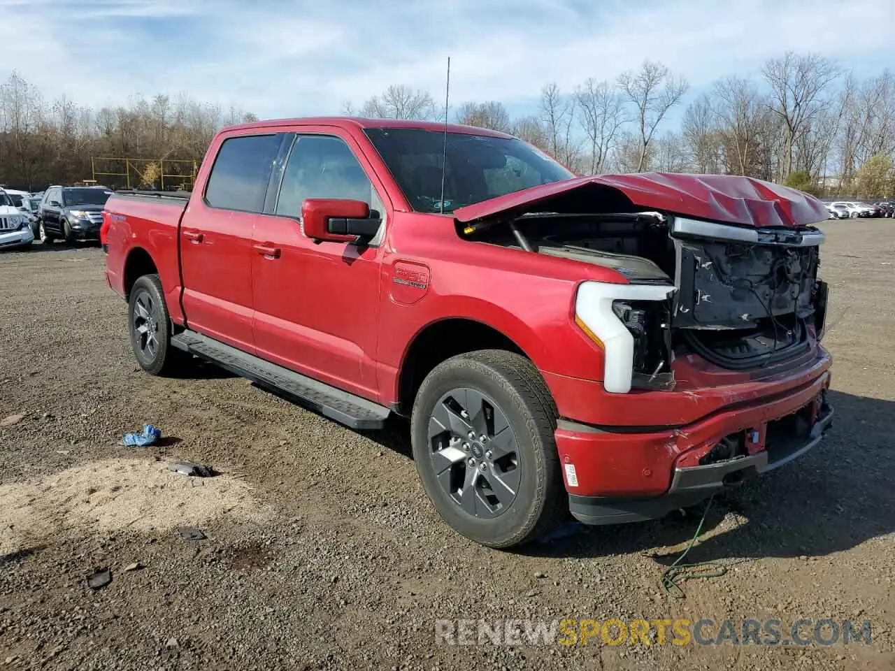 4 fotografías del automóvil dañado 1FTVW1EV1NWG11044 FORD F150 LIGHT 2022
