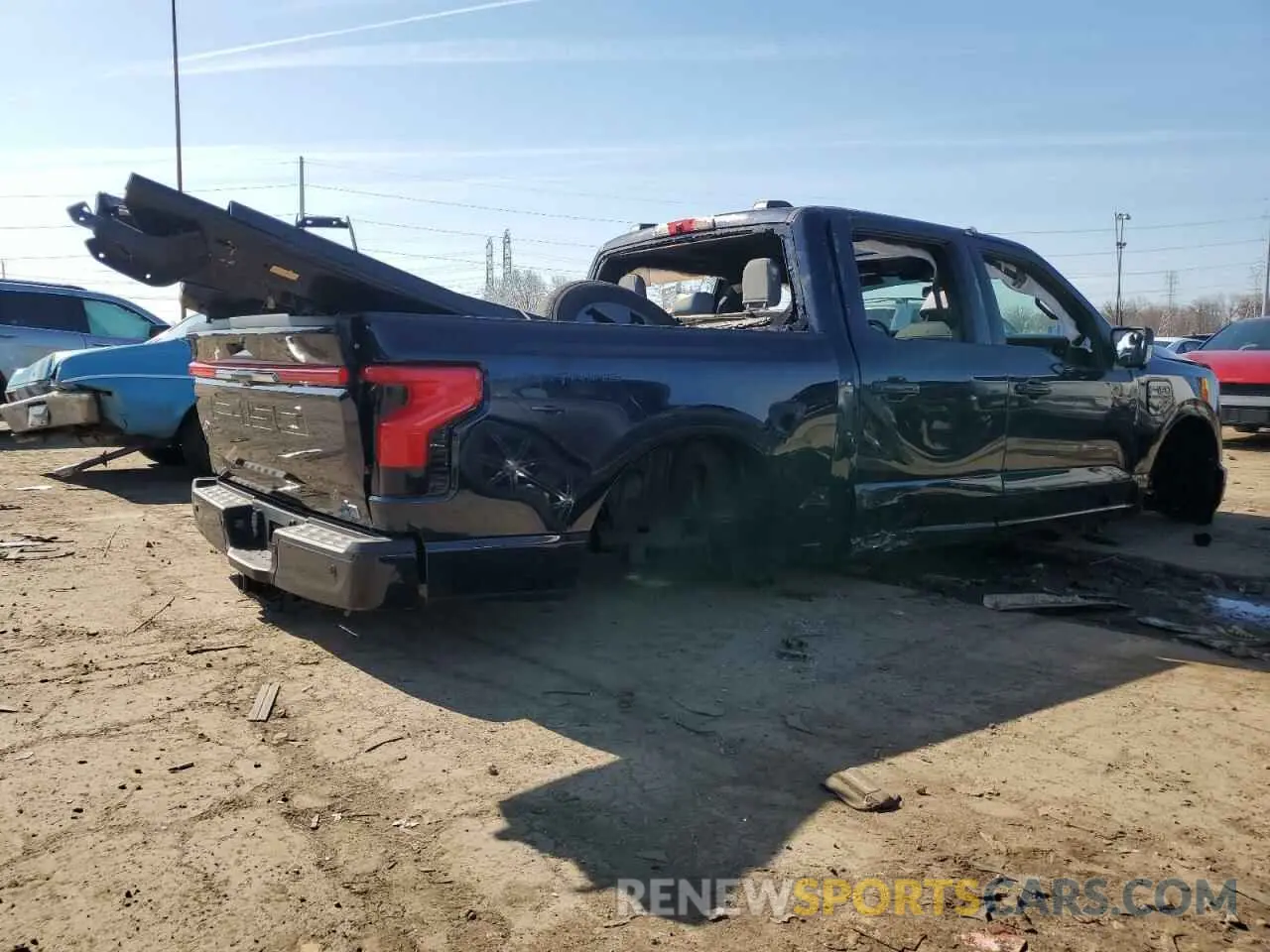 3 fotografías del automóvil dañado 1FT6W1EV6PWG05232 FORD F150 LIGHT 2023