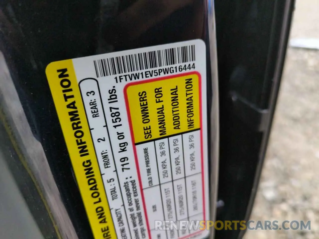 12 fotografías del automóvil dañado 1FTVW1EV5PWG16444 FORD F150 LIGHT 2023