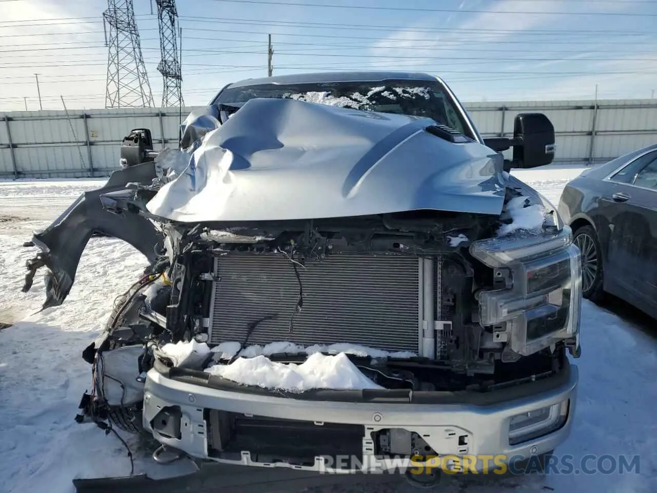 5 fotografías del automóvil dañado 1FTFW7L80RFA22609 FORD F150 PLATI 2024