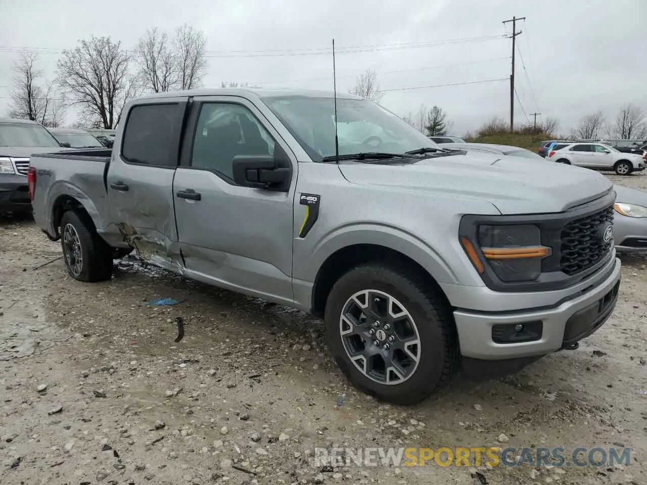 4 fotografías del automóvil dañado 1FTEW2LP8RKF34549 FORD F150 STX 2024