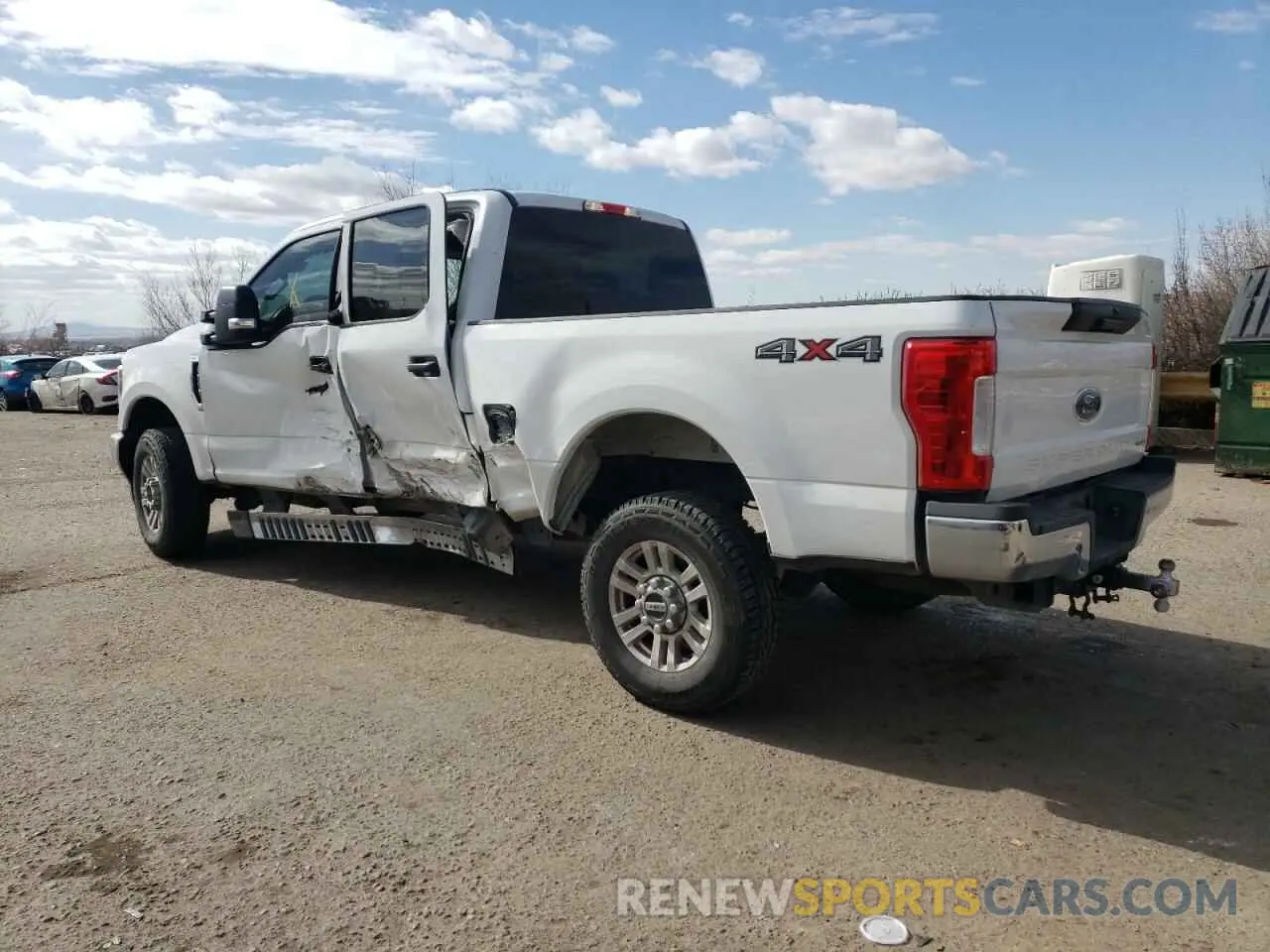2 fotografías del automóvil dañado 1FT7W2B61KED74052 FORD F250 2019