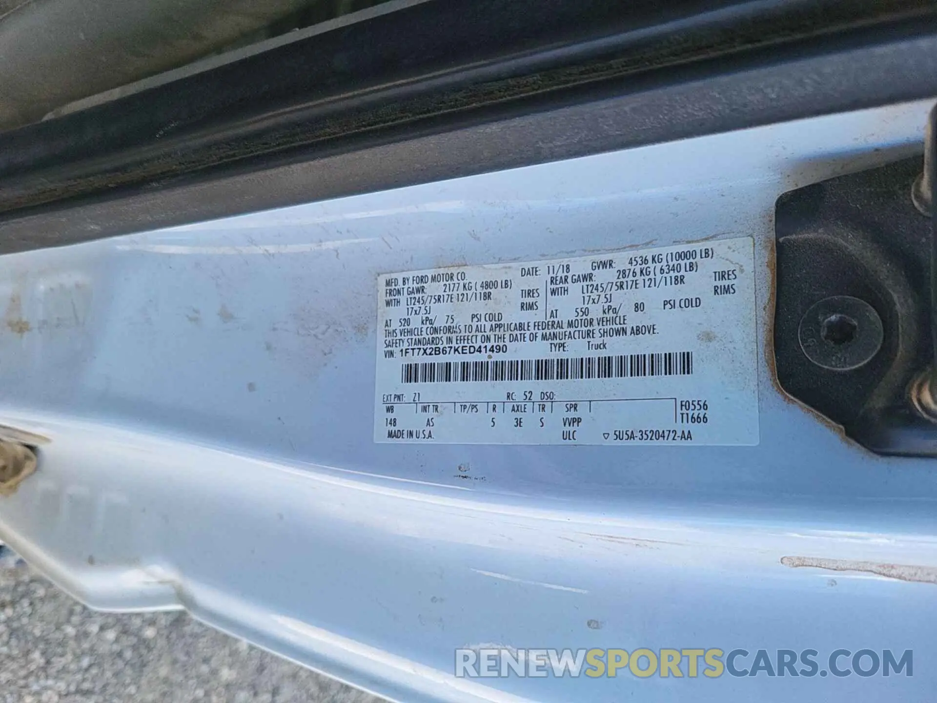 24 fotografías del automóvil dañado 1FT7X2B67KED41490 FORD F250 2019