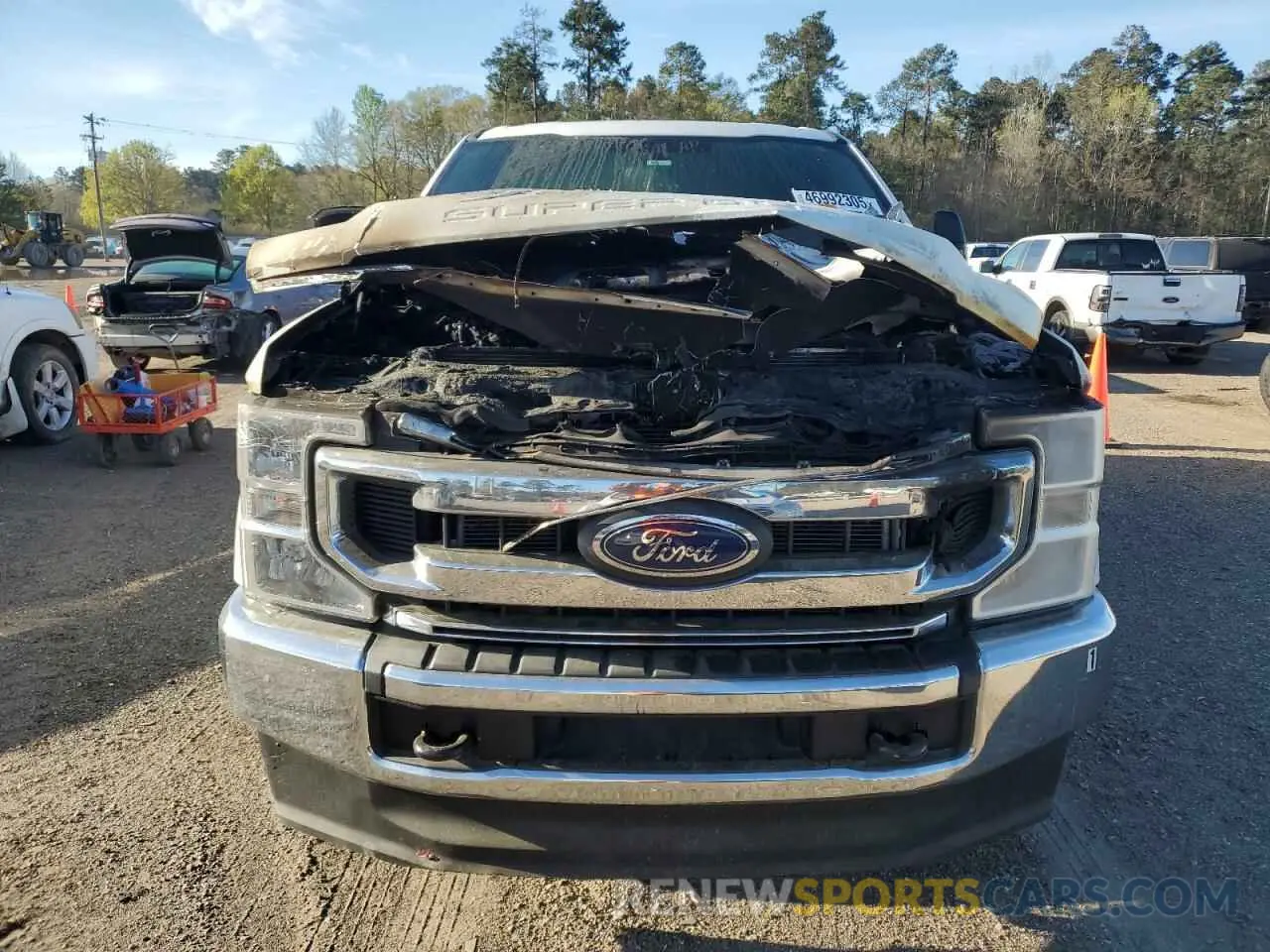 5 fotografías del automóvil dañado 1FT7W2BT0NEE90997 FORD F250 2022