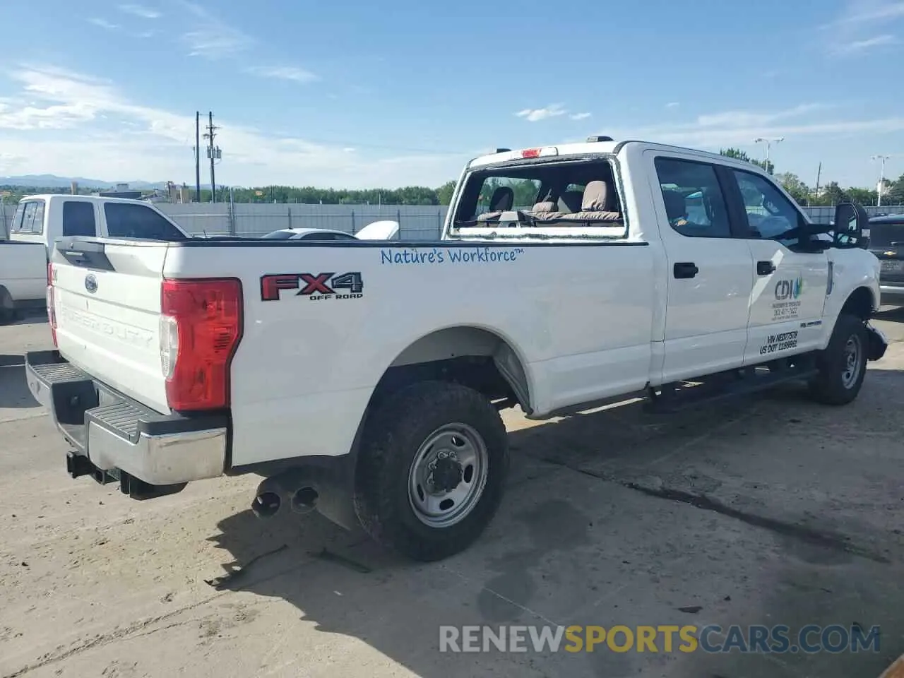 3 fotografías del automóvil dañado 1FT8W2BT1NED77578 FORD F250 2022
