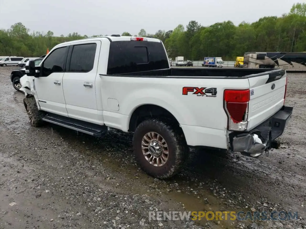 2 fotografías del automóvil dañado 1FT8W2BT1NEE13088 FORD F250 2022