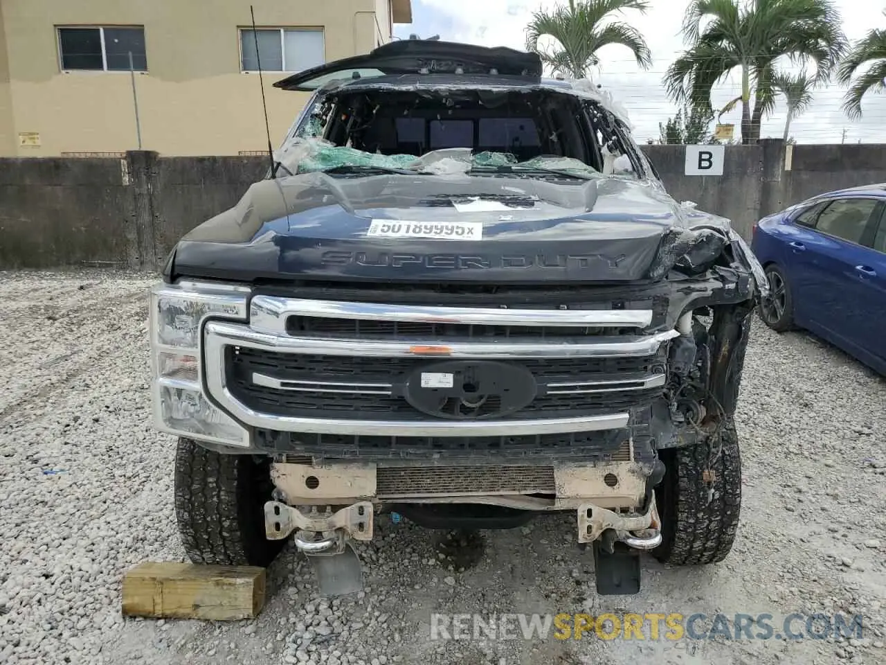 5 fotografías del automóvil dañado 1FT8W2BT6NEC98200 FORD F250 2022