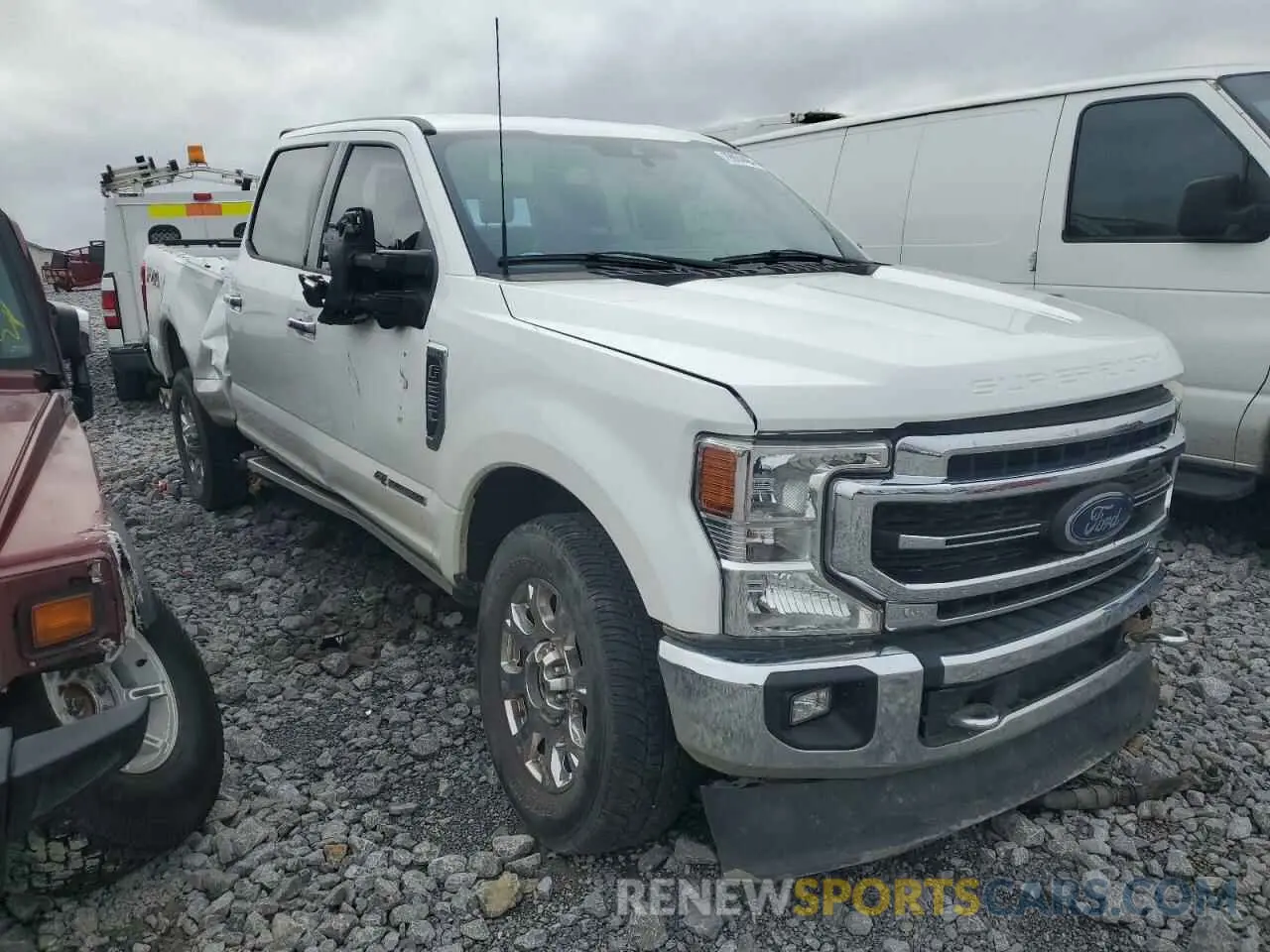 4 fotografías del automóvil dañado 1FT8W2BT7NEF51833 FORD F250 2022