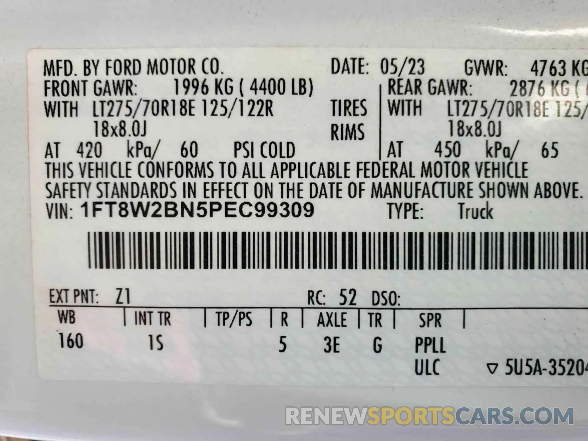 11 fotografías del automóvil dañado 1FT8W2BN5PEC99309 FORD F250 2023