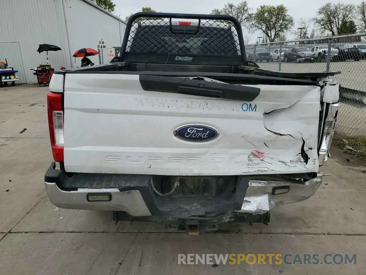 6 fotografías del automóvil dañado 1FT7W3B66KED42221 FORD F350 2019