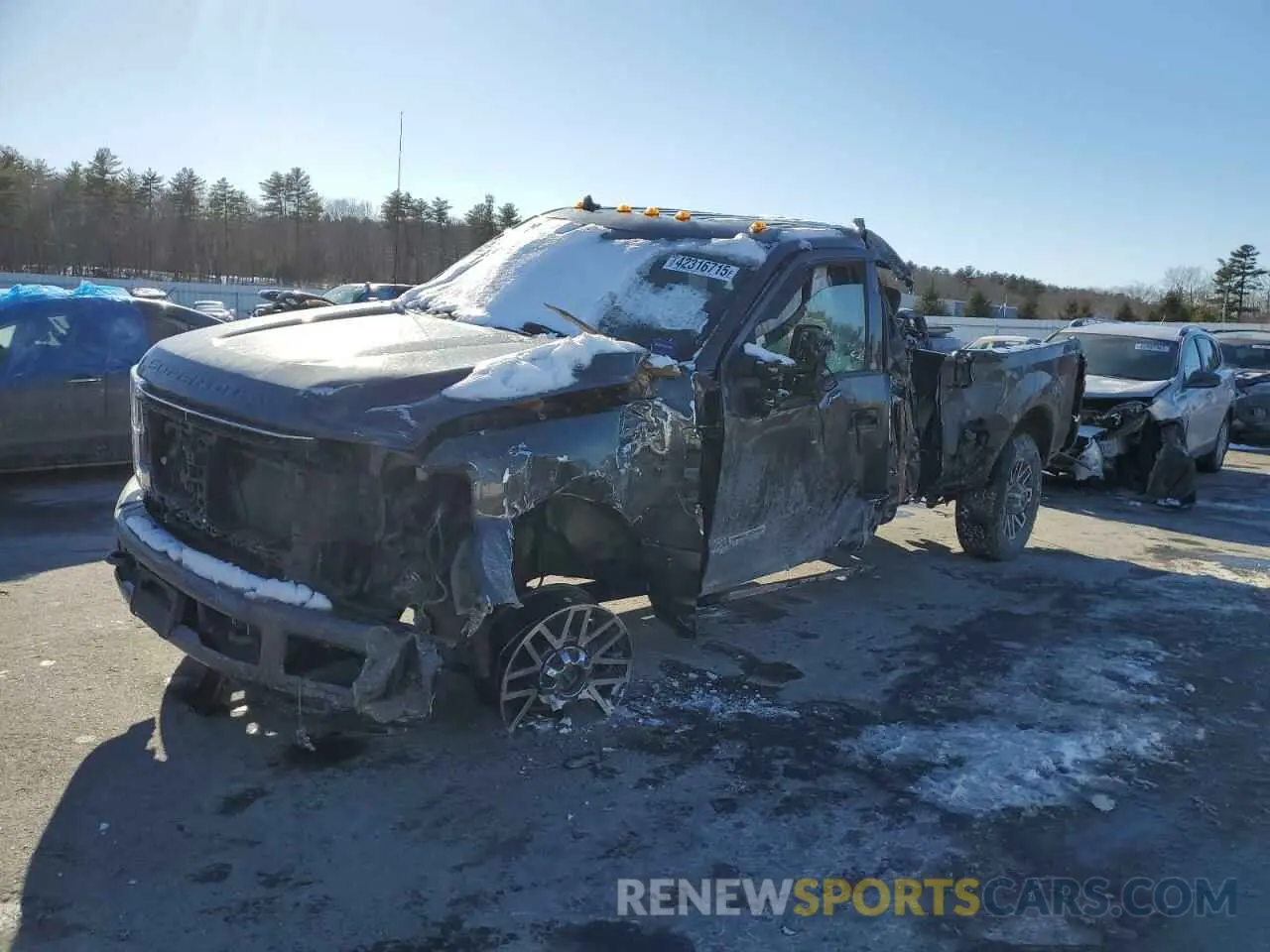 1 fotografías del automóvil dañado 1FT8W3BT0KEE70514 FORD F350 2019
