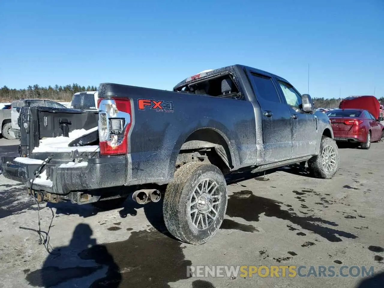 3 fotografías del automóvil dañado 1FT8W3BT0KEE70514 FORD F350 2019