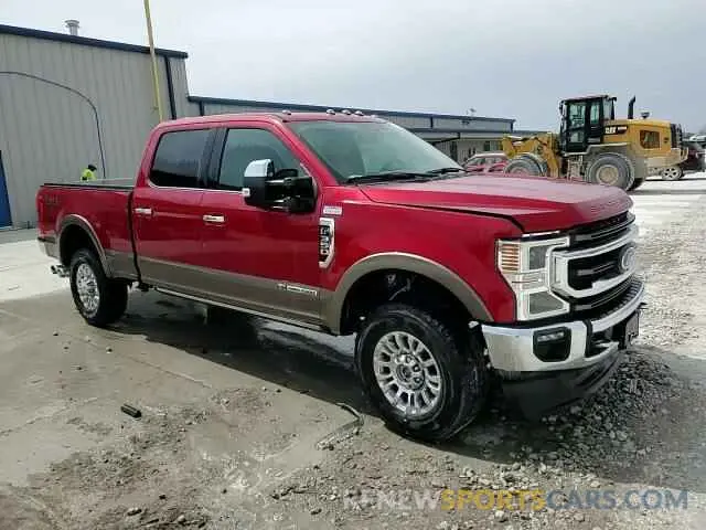 14 fotografías del automóvil dañado 1FT8W3BTXMEC97880 FORD F350 2021