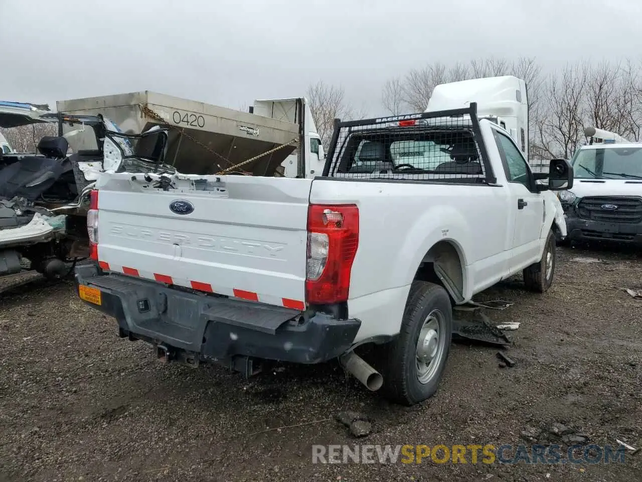 3 fotografías del automóvil dañado 1FTBF3A6XMED08474 FORD F350 2021