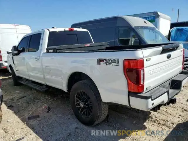 2 fotografías del automóvil dañado 1FT8W3BT3NEF40169 FORD F350 2022