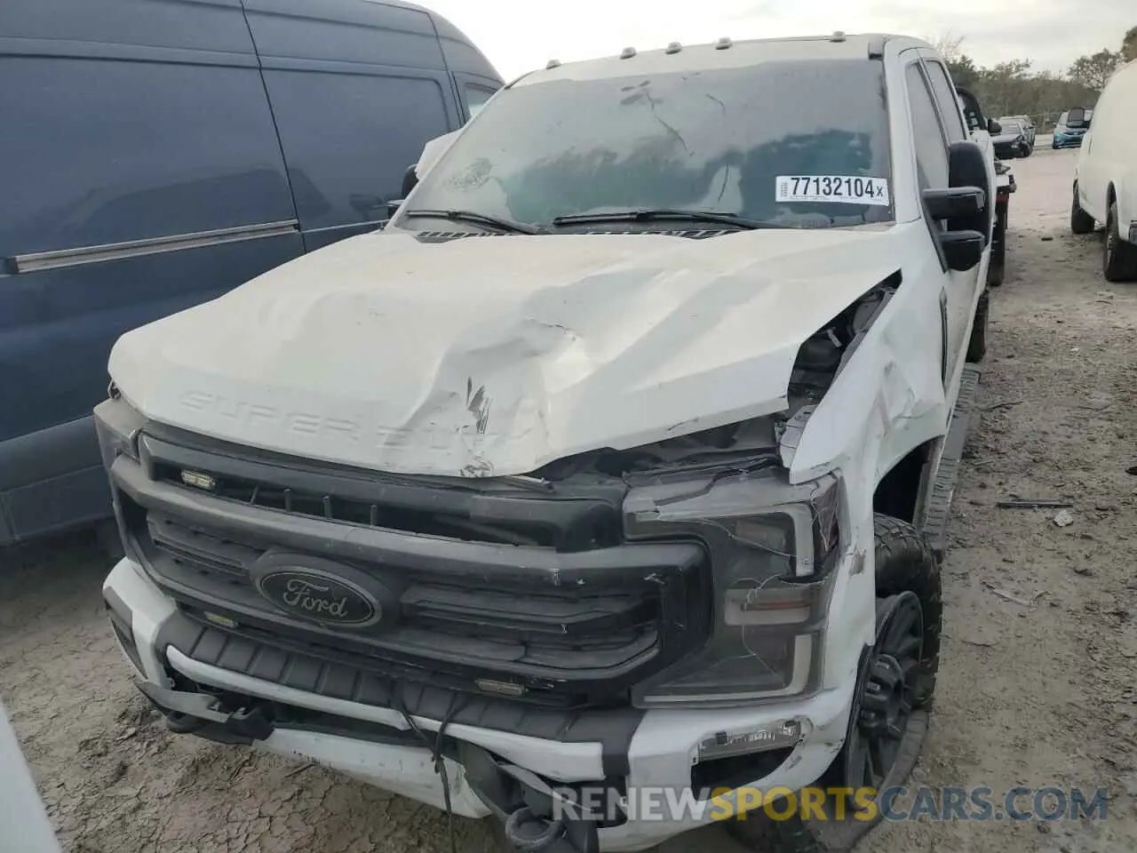 5 fotografías del automóvil dañado 1FT8W3BT3NEF40169 FORD F350 2022