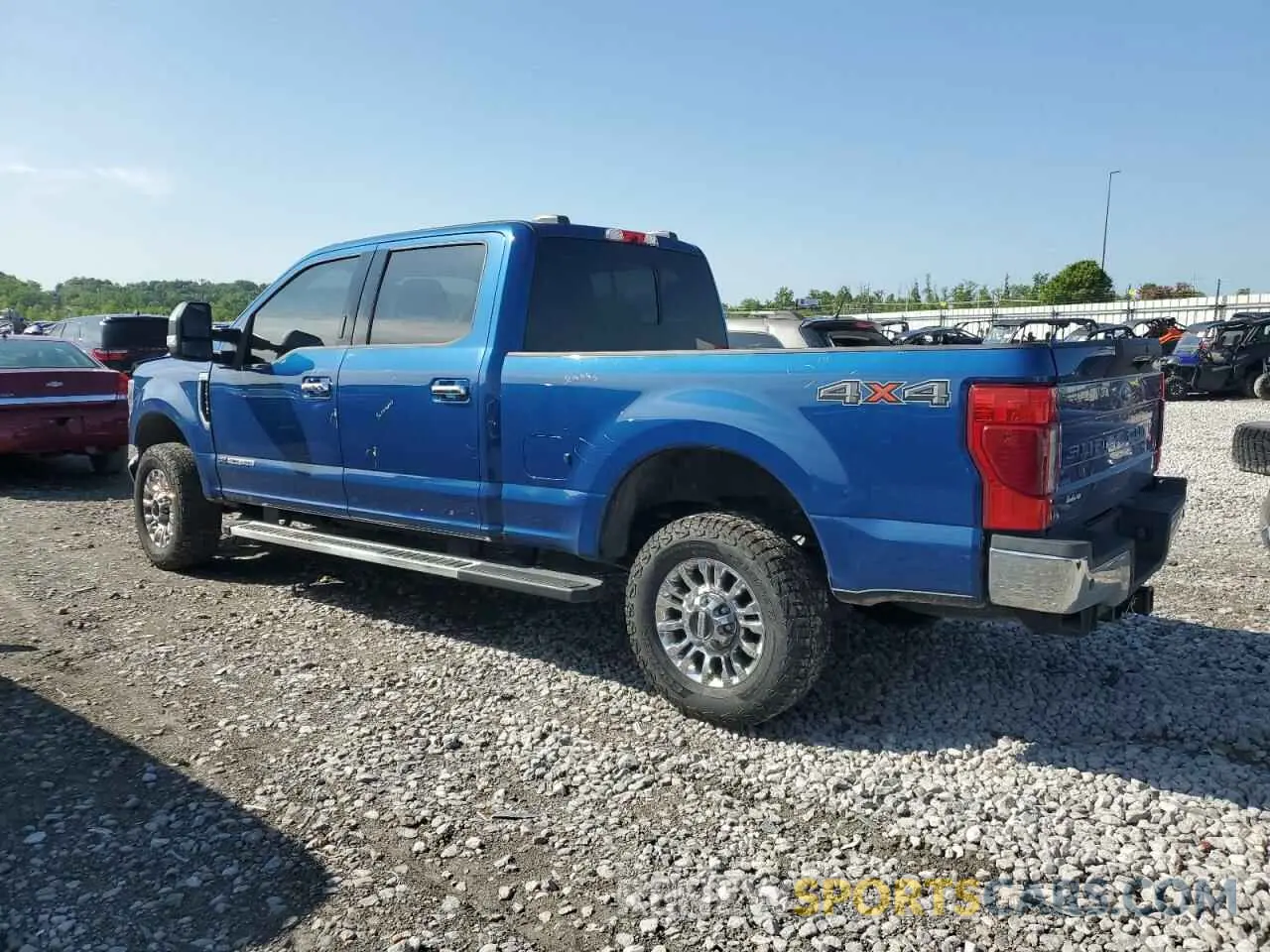 2 fotografías del automóvil dañado 1FT8W3BT4NEF25129 FORD F350 2022
