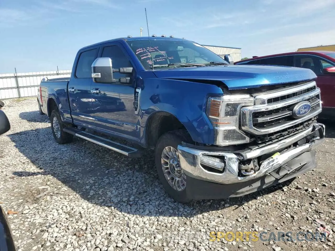 4 fotografías del automóvil dañado 1FT8W3BT4NEF25129 FORD F350 2022