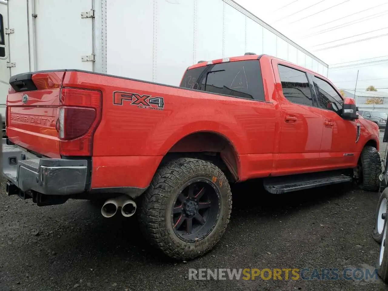 3 fotografías del automóvil dañado 1FT8W3BT9NEE28735 FORD F350 2022