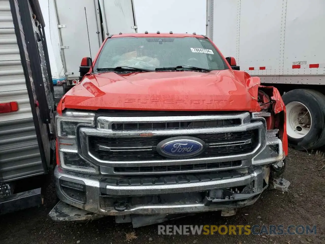 5 fotografías del automóvil dañado 1FT8W3BT9NEE28735 FORD F350 2022