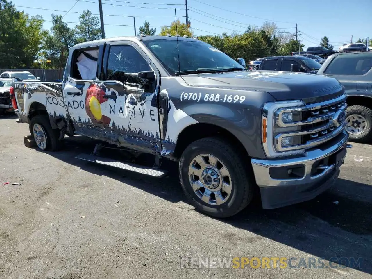 4 fotografías del automóvil dañado 1FT8W3BM0PEC08475 FORD F350 2023