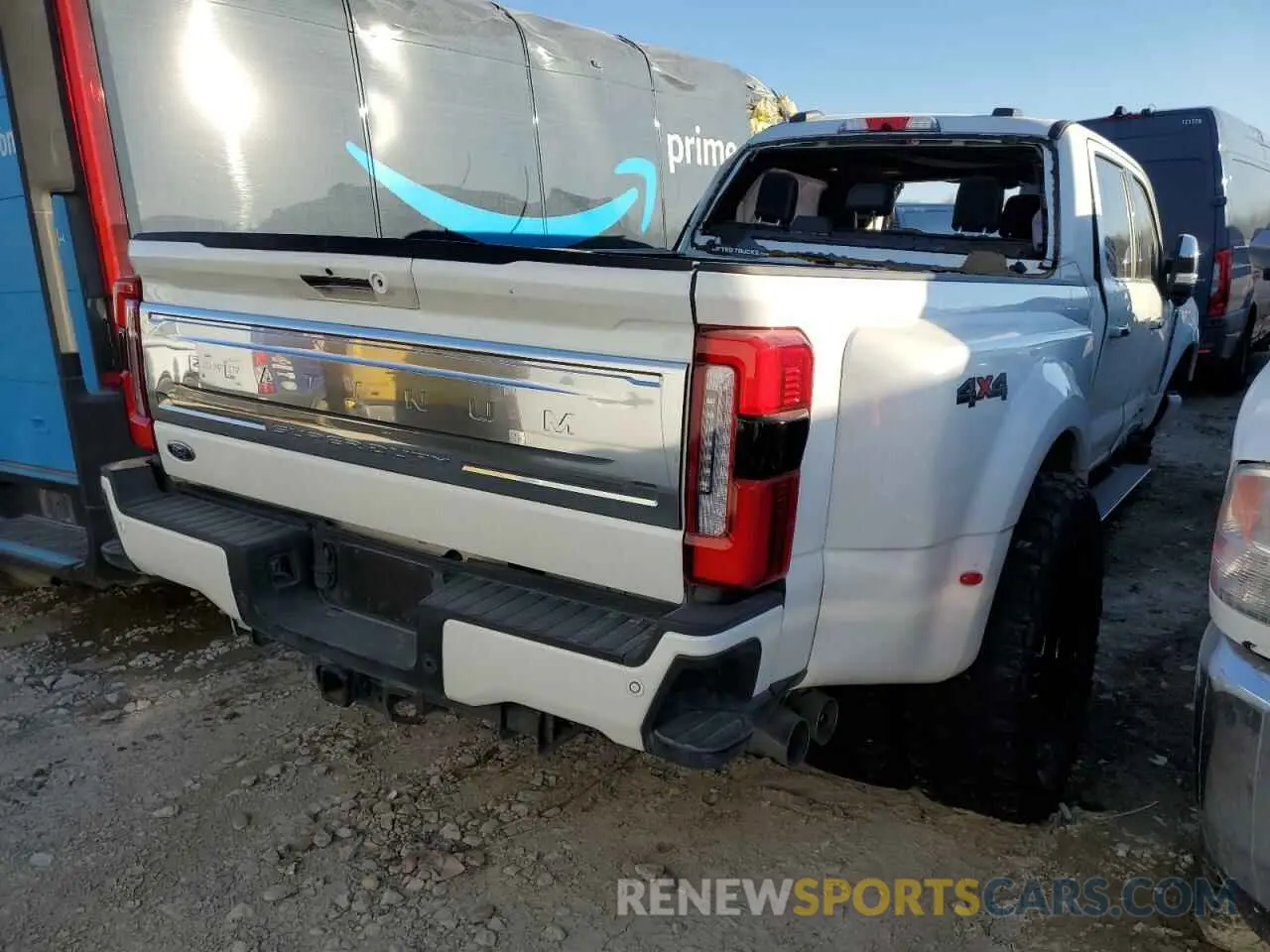 3 fotografías del automóvil dañado 1FT8W3DT4PEC79344 FORD F350 2023