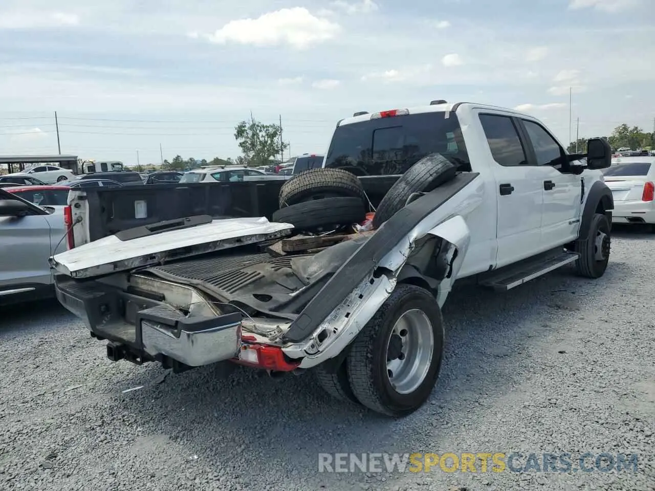 3 fotografías del automóvil dañado 1FT8W4DT5MEC57242 FORD F450 2021