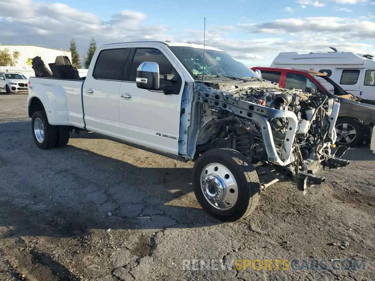 4 fotografías del automóvil dañado 1FT8W4DT8NEF04934 FORD F450 2022