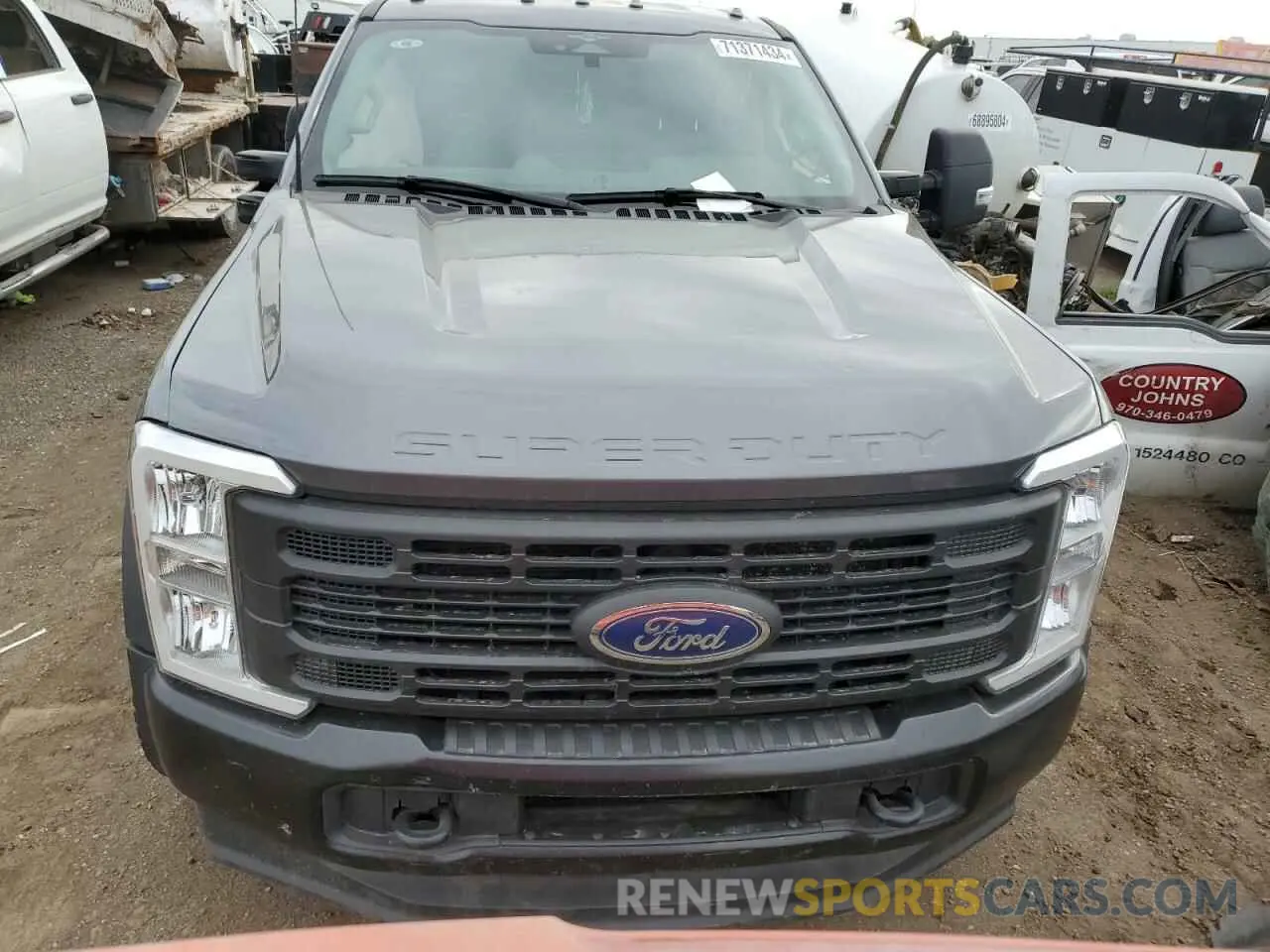 5 fotografías del automóvil dañado 1FT8W4DT1PEC19219 FORD F450 2023