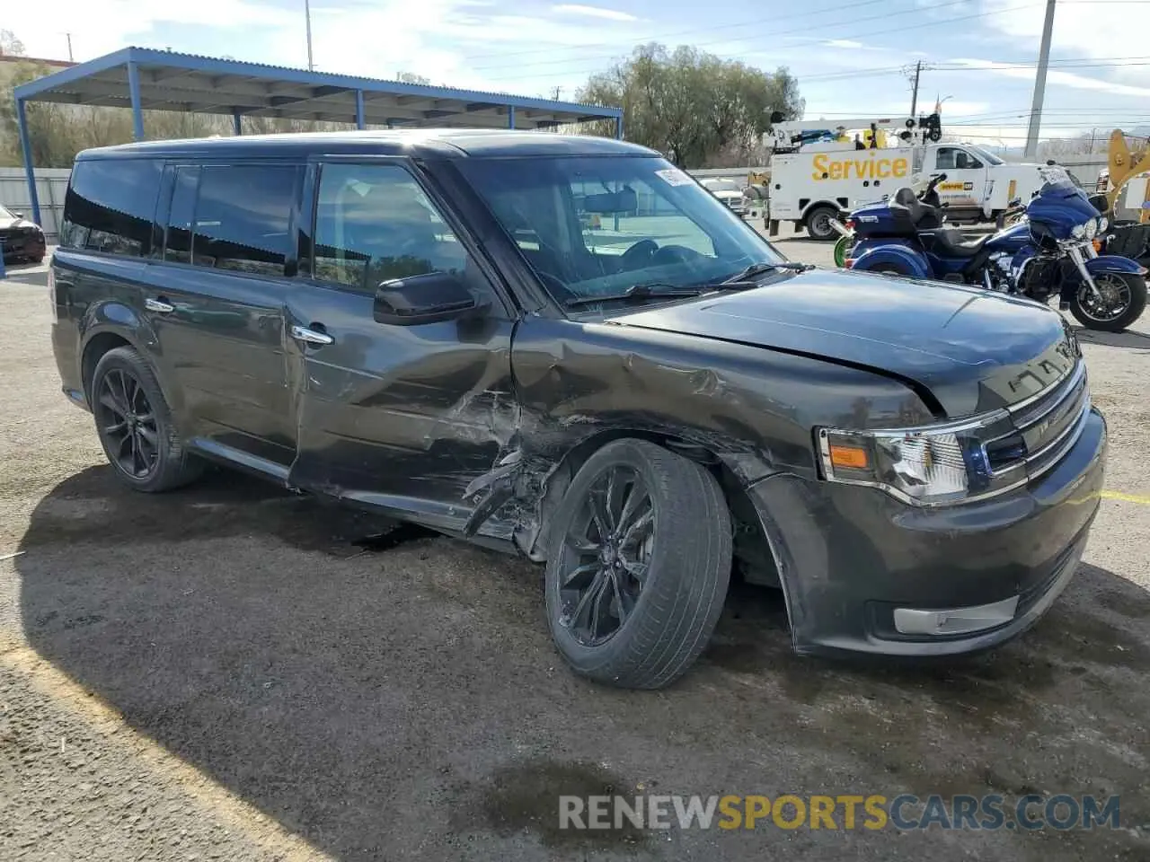 4 fotografías del automóvil dañado 2FMGK5C80KBA21368 FORD FLEX 2019