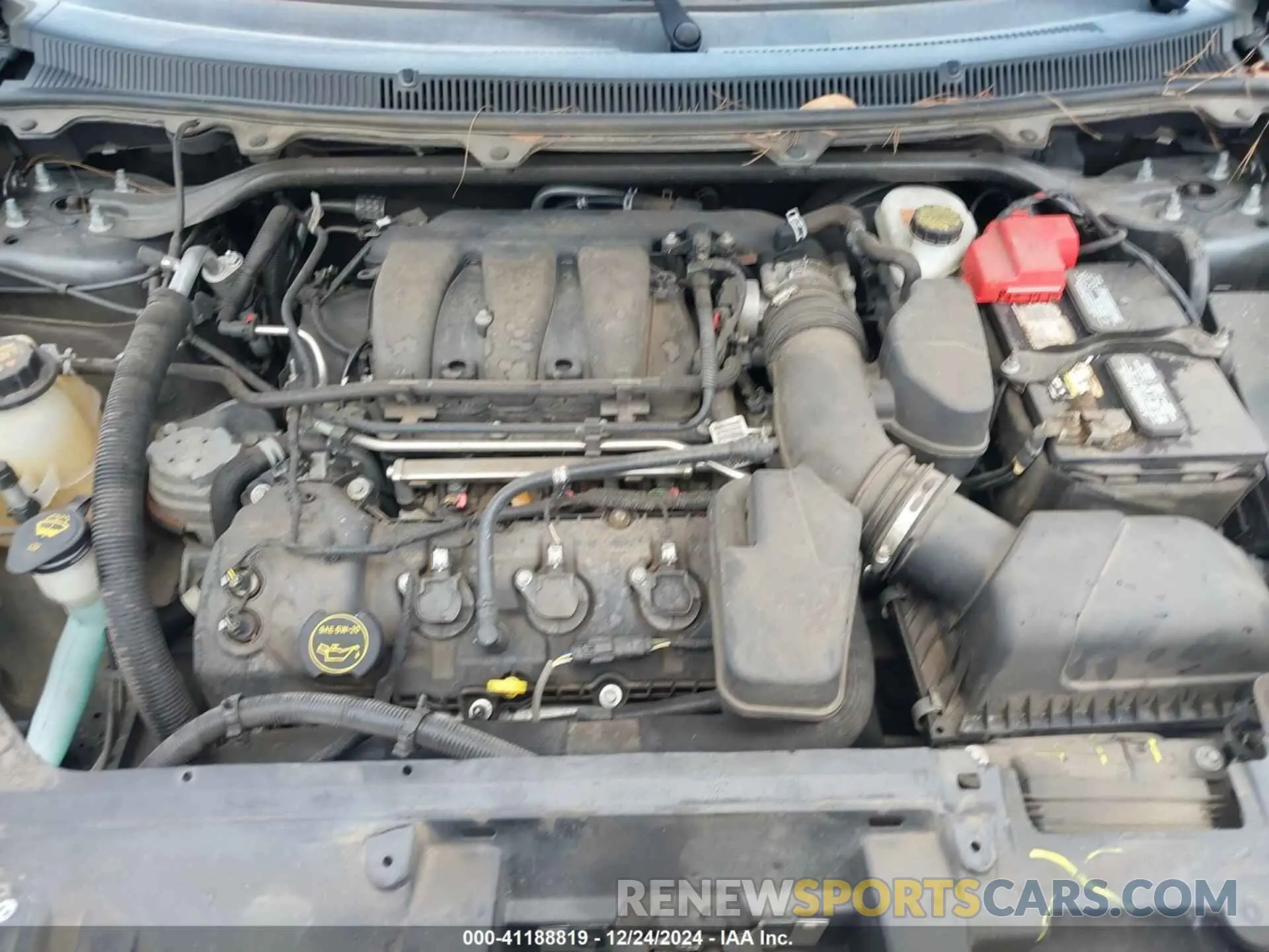 10 fotografías del automóvil dañado 2FMGK5C84KBA06825 FORD FLEX 2019