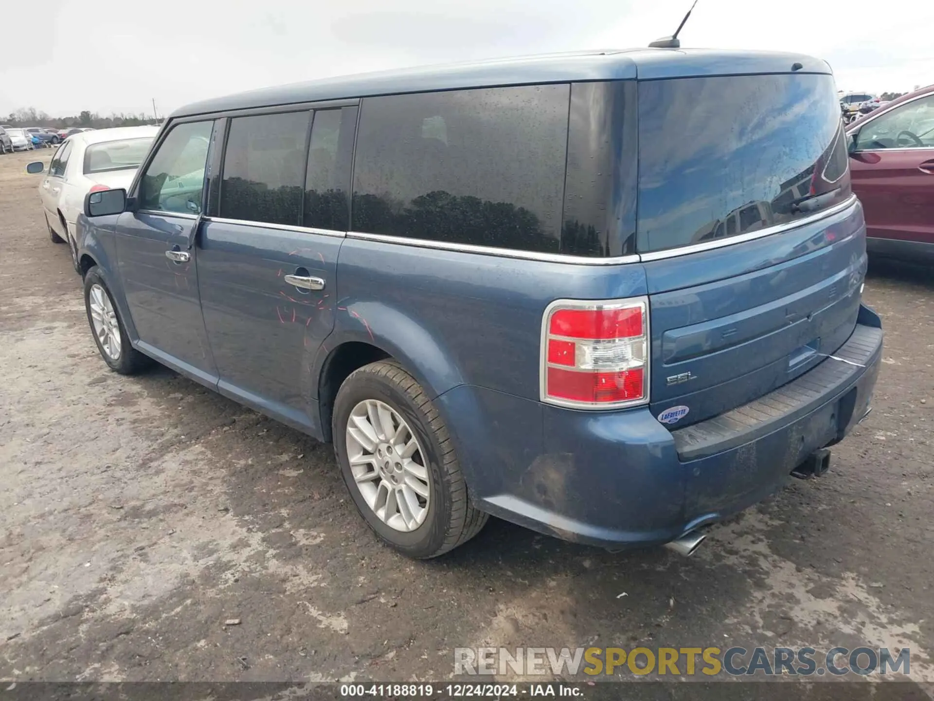 3 fotografías del automóvil dañado 2FMGK5C84KBA06825 FORD FLEX 2019