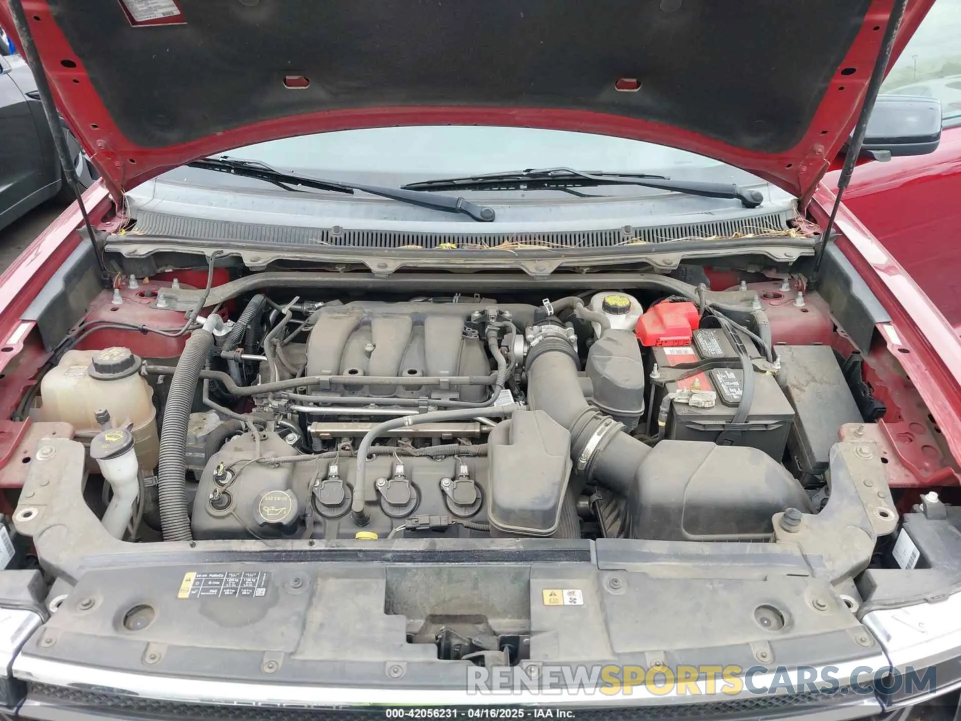10 fotografías del automóvil dañado 2FMGK5C86KBA07992 FORD FLEX 2019