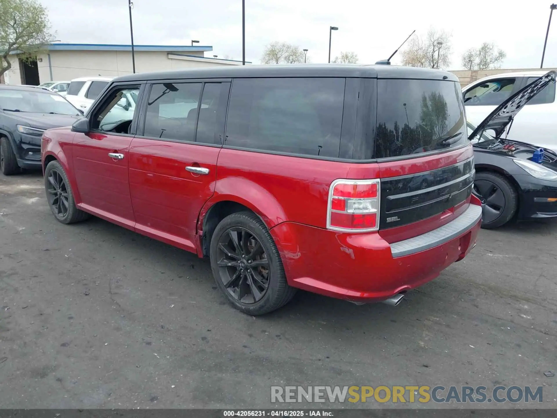 3 fotografías del automóvil dañado 2FMGK5C86KBA07992 FORD FLEX 2019